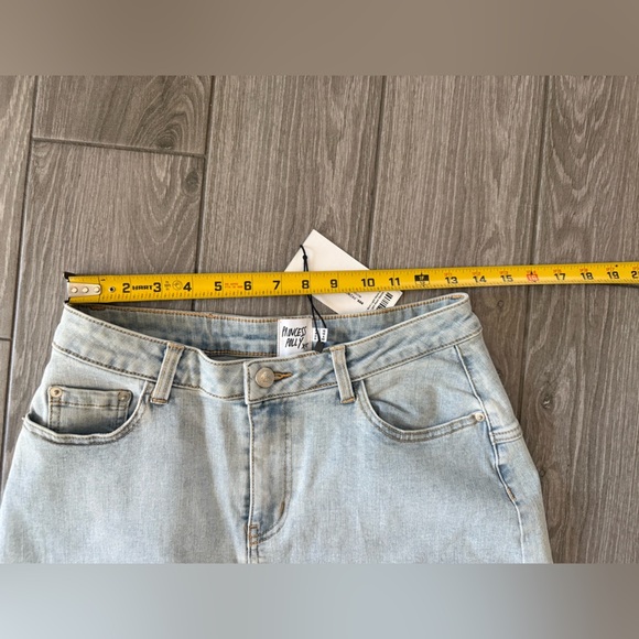 Princess Polly|light wash denim maxi skirt with front slit opening•••NWT,size 6 - Picture 12 of 16